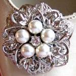 Weddings, Shoe Clips, Ivory Pearl And Crystal,..