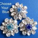 Wedding Hair Pins,3 Choices, U Pick, Blue Jewels,..