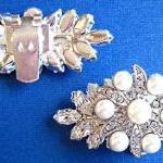 Wedding Shoe Clips, Crystal, Pearl Shoe Clips,..