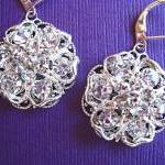 Wedding Earrings,crystal Jewelry, Vintage Style,..
