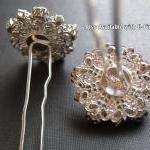 Wedding Hair Pins,crystal Floral Hair Acessories,..