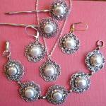 Wedding Jewelry Sets ,pearl Necklace And Earring..