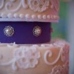 Set Of 9 Wedding Broochs, Wedding Cake, Sash,..