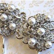 Wedding Hair Pins- Ivory Pearl Hair Accessories- Bridal Hair Pieces, Pearls and Crystal, Ivy Rose Collection