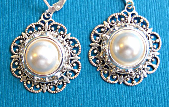 Wedding Earrings, Bridal Jewelry, "radiant" Collection, Bridal, Party Jewelry, Gift For Her, Christmas Stocking