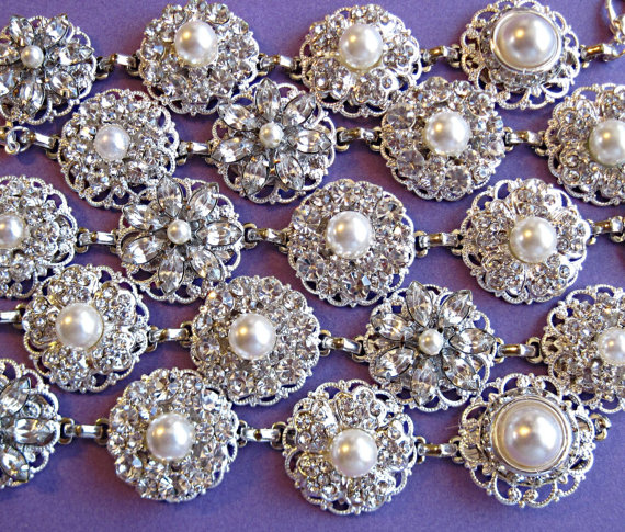 5 Wedding Bracelets, Ivory Pearl, Bridesmaids Bracelets, 25% Multiple Discount