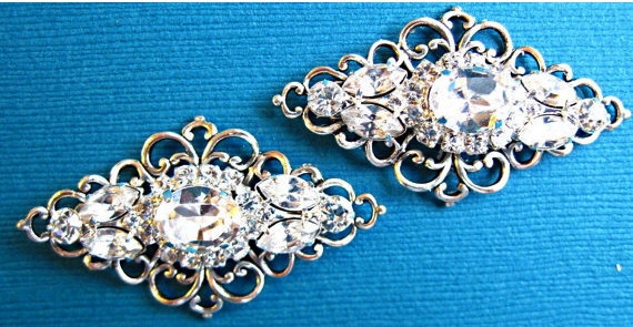 Myra Sparkle Shoe Clips - Beverley Edmondson Millinery - View #11