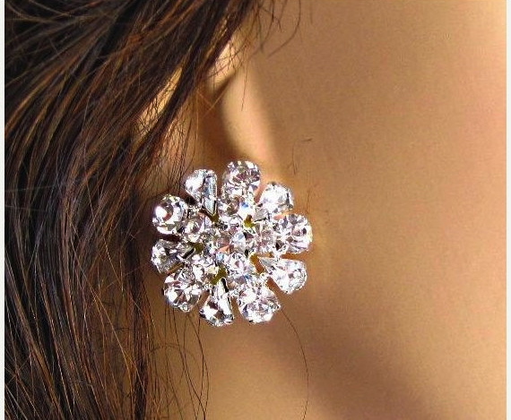 Wedding Earrings Stud Vintage Romance On Luulla Wedding Earrings Stud Vintage Romance