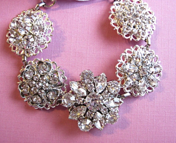 Wedding Bracelet, Bridal Jewelry,vintage Style, Wedding Jewelry