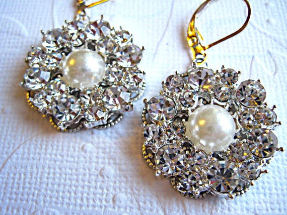 Wedding Earrings,pearl, Bridal Earrings